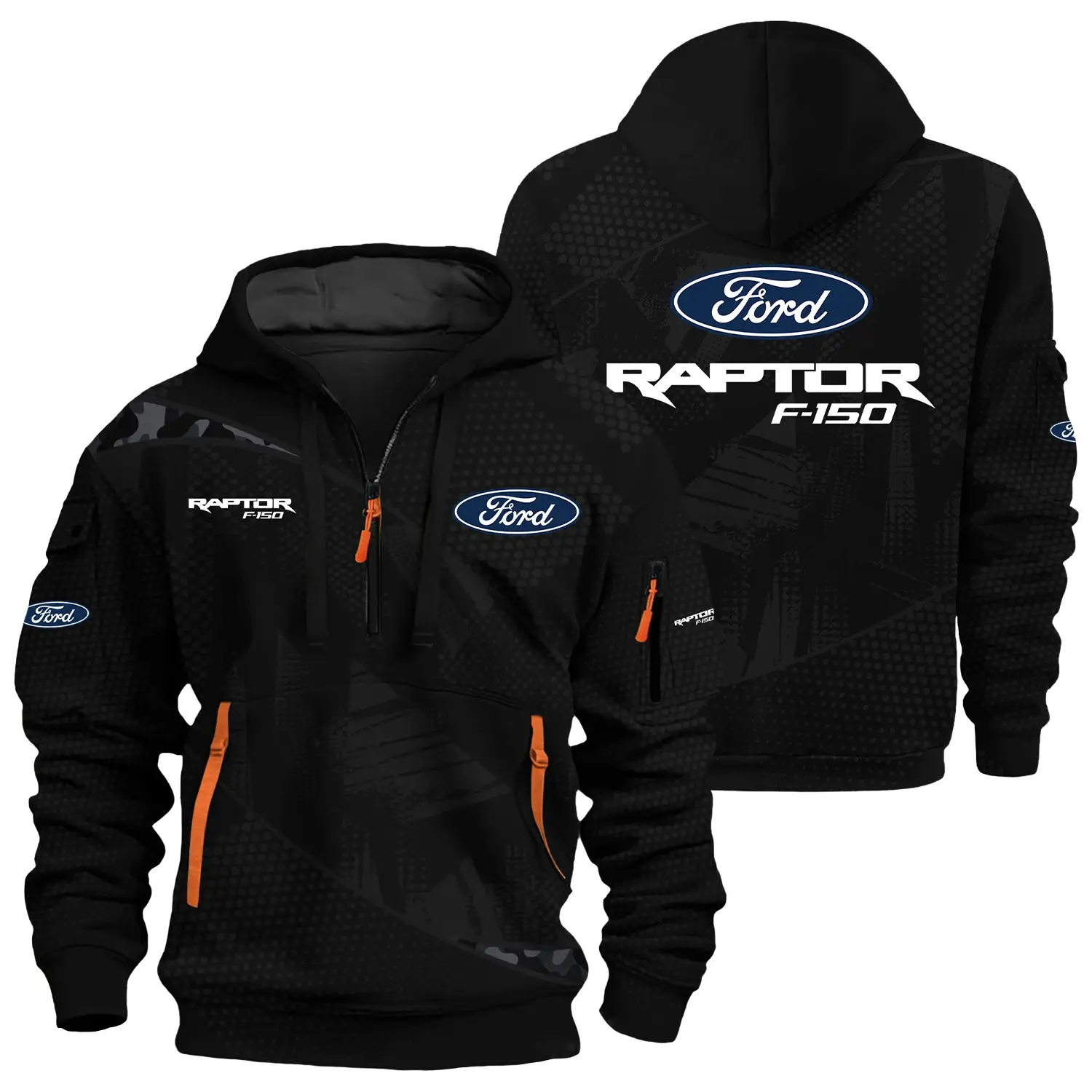 Ford F-150 Raptor Exclusive Logo Half Zipper Hoodie CARHHZ110612FFRZ – Ford F-150 Raptor Hoodie Ford F-150 Raptor Exclusive Logo Half Zipper Hoodie CARHHZ110612FFRZ – Ford F-150 Raptor Hoodie