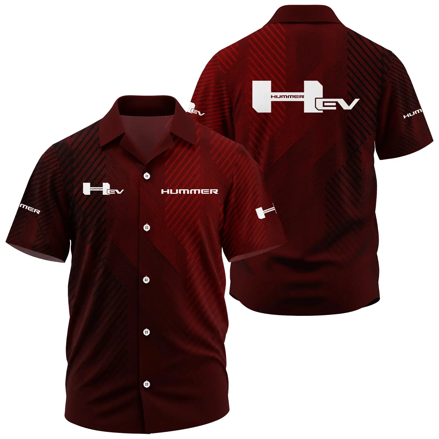 Hummer EV Exclusive Logo Short Sleeve Camp Collar Shirt CARHW110606HHEZ – Hummer EV Shirt Hummer EV Exclusive Logo Short Sleeve Camp Collar Shirt CARHW110606HHEZ – Hummer EV Shirt