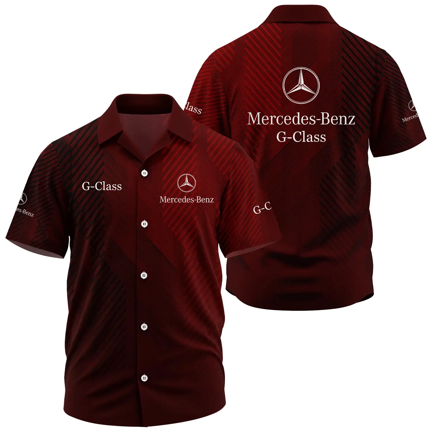 Mercedes-Benz G-Class Exclusive Logo Short Sleeve Camp Collar Shirt CARHW110606MBCZ – Mercedes-Benz G-Class Shirt Mercedes-Benz G-Class Exclusive Logo Short Sleeve Camp Collar Shirt CARHW110606MBCZ – Mercedes-Benz G-Class Shirt