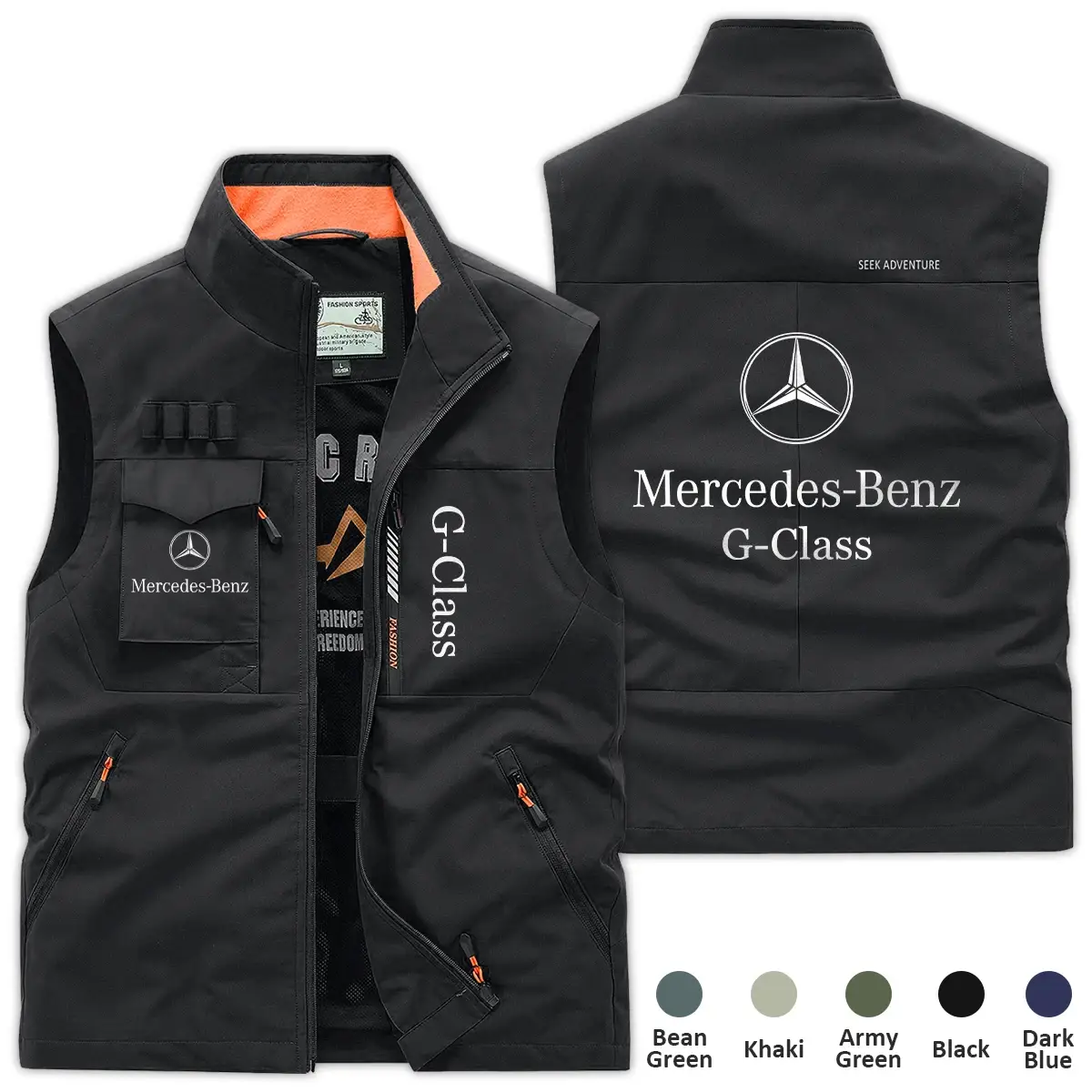 Mercedes-Benz G-Class Exclusive Logo Outdoor Sleeveless Vest CAROSV1106MBCZ – Mercedes-Benz G-Class Vest Mercedes-Benz G-Class Exclusive Logo Outdoor Sleeveless Vest CAROSV1106MBCZ – Mercedes-Benz G-Class Vest