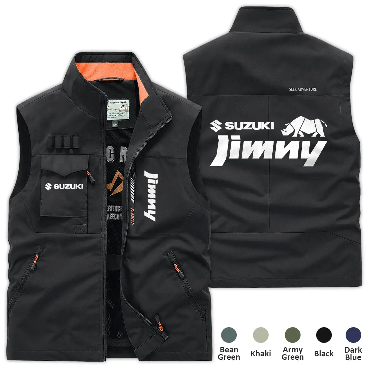 Suzuki Jimny Exclusive Logo Outdoor Sleeveless Vest CAROSV1106SZJZ – Suzuki Jimny Vest