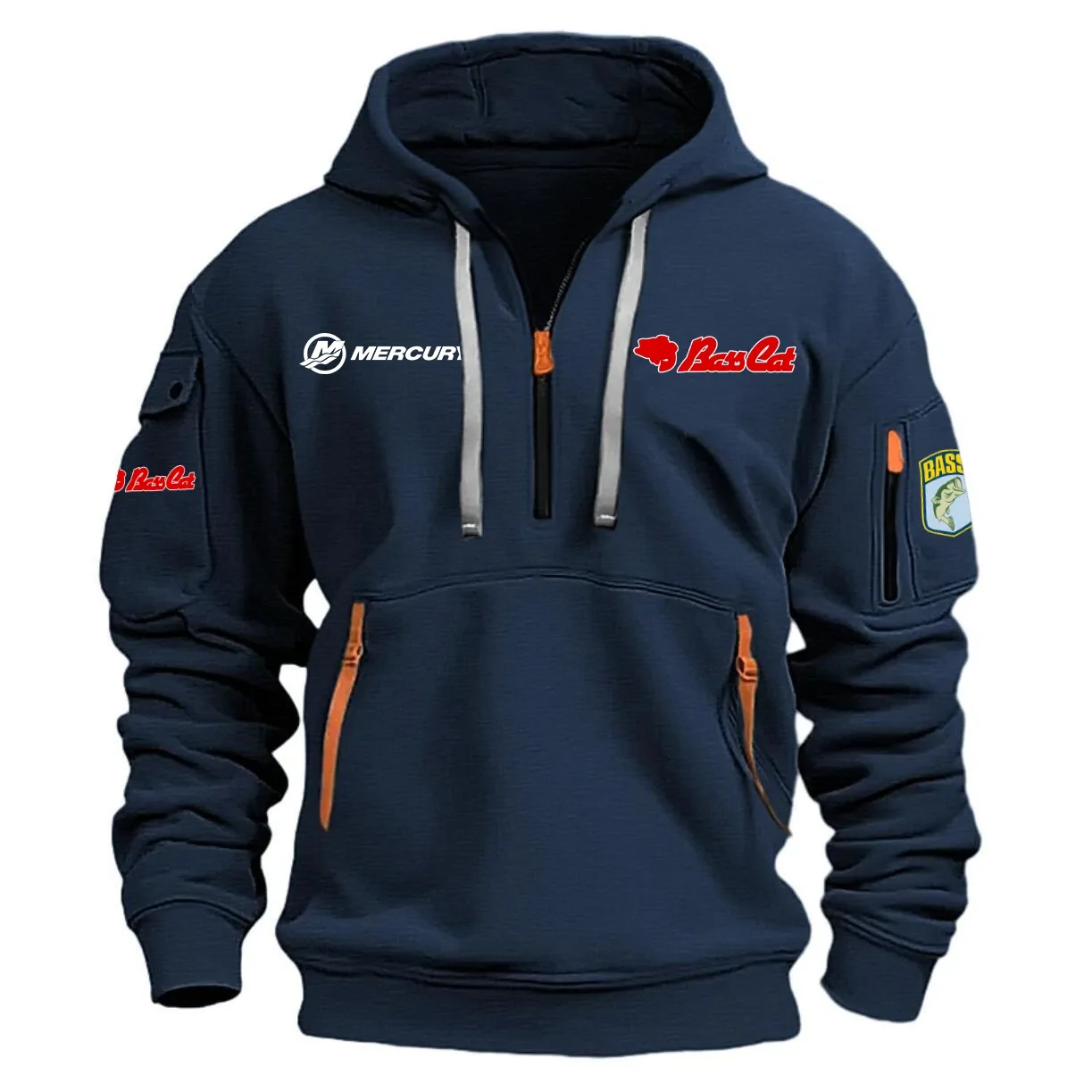 Bass Cat Mercury Exclusive Logo Half Zipper Hoodie HCAH11501BCM – Bass Cat Mercury Hoodie
