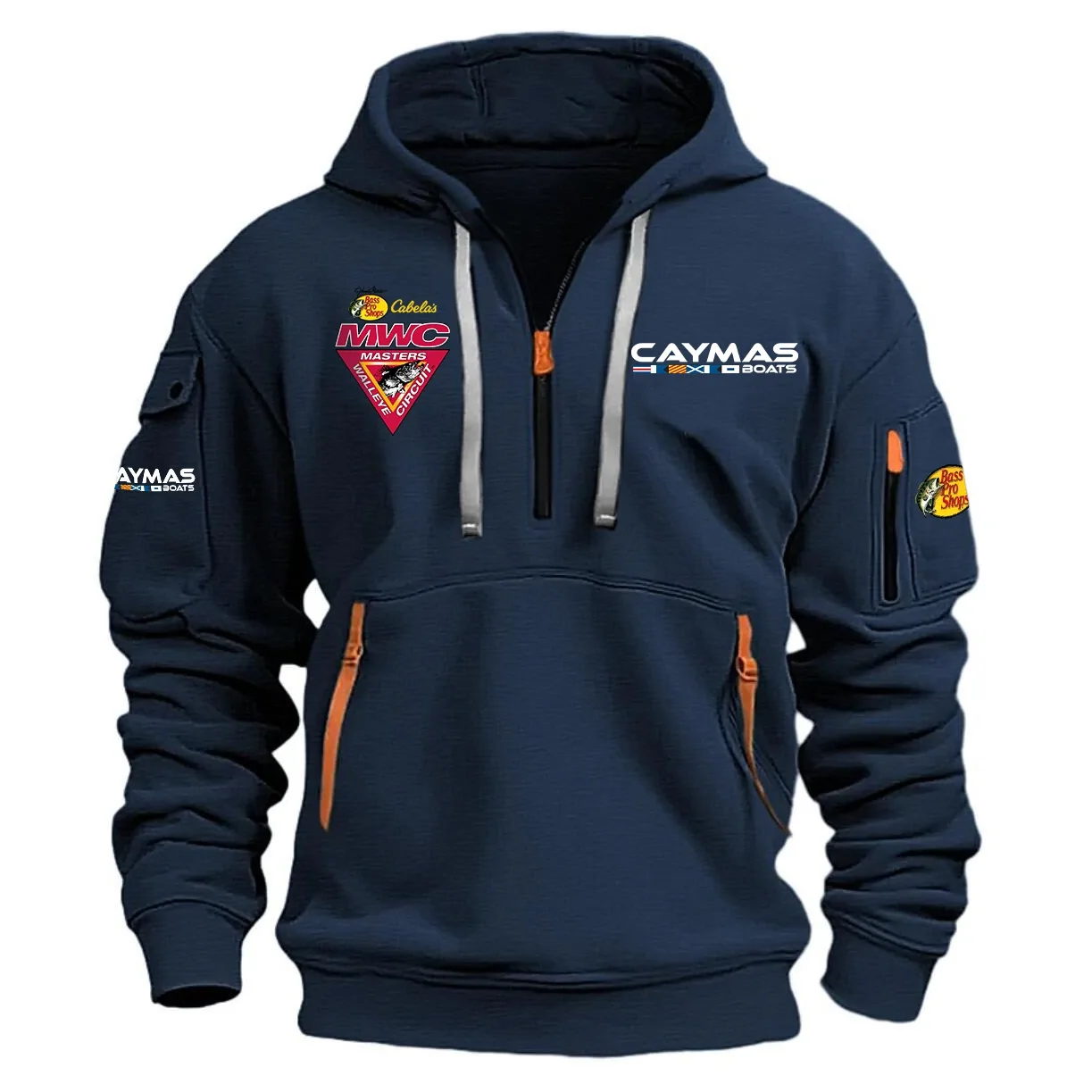 Caymas Masters Walleye Circuit Half Zipper Hoodie HCAH11501CBMW – Caymas Masters Walleye Circuit Hoodie