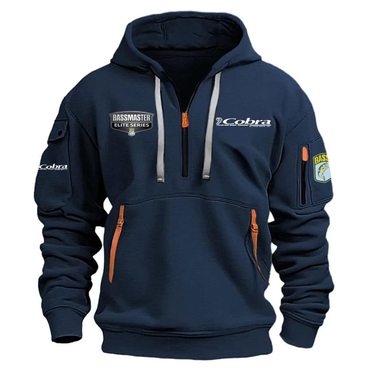 Cobra Bassmaster Elite Tournament Half Zipper Hoodie HCAH11501COE – Cobra Bassmaster Elite Tournament Hoodie