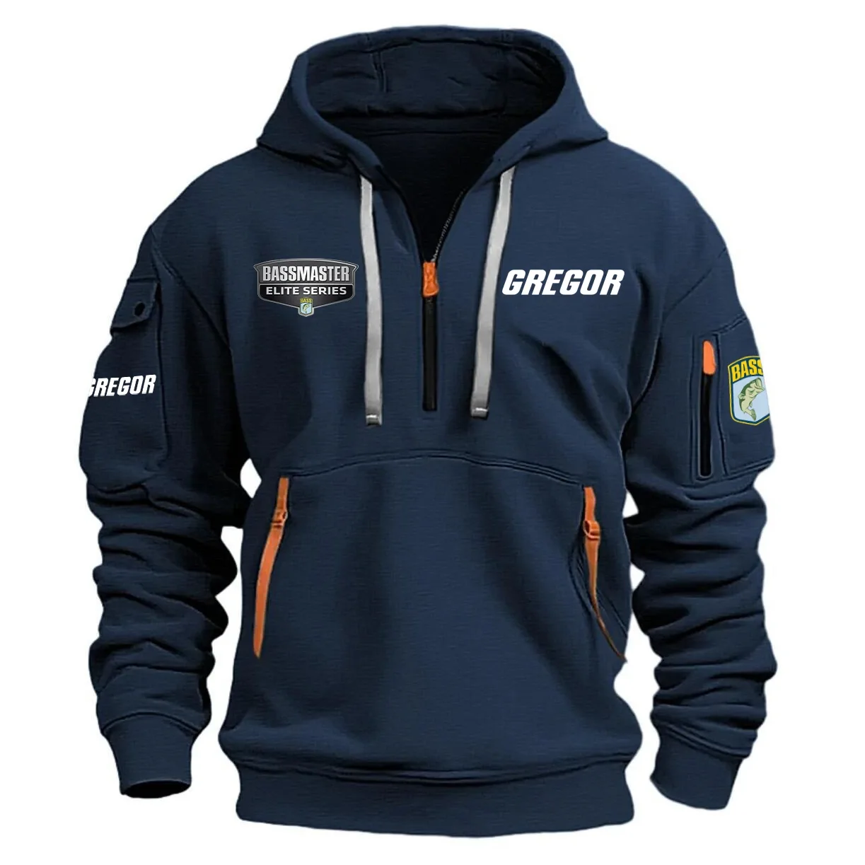 Gregor Bassmaster Elite Tournament Half Zipper Hoodie HCAH11501GRE – Gregor Bassmaster Elite Tournament Hoodie