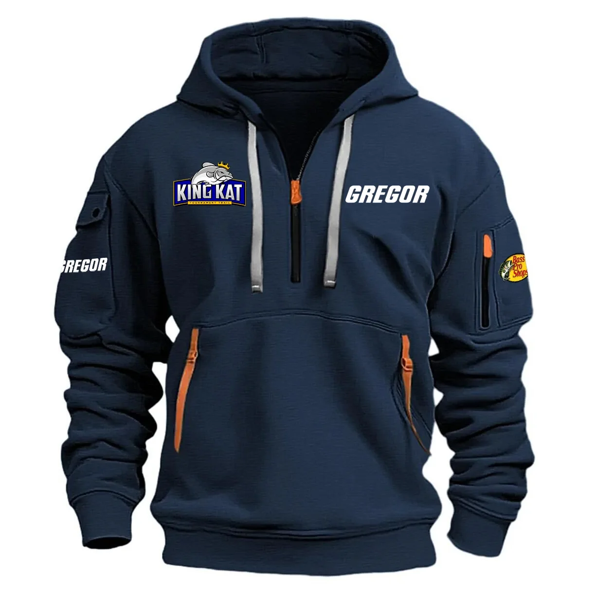 Gregor KingKat Tournament Half Zipper Hoodie HCAH11501GRKK – Gregor KingKat Tournament Hoodie
