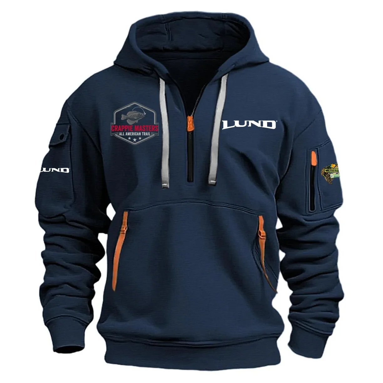 Lund Crappie Master Tournament Half Zipper Hoodie HCAH11501LBCR – Lund Crappie Master Tournament Hoodie