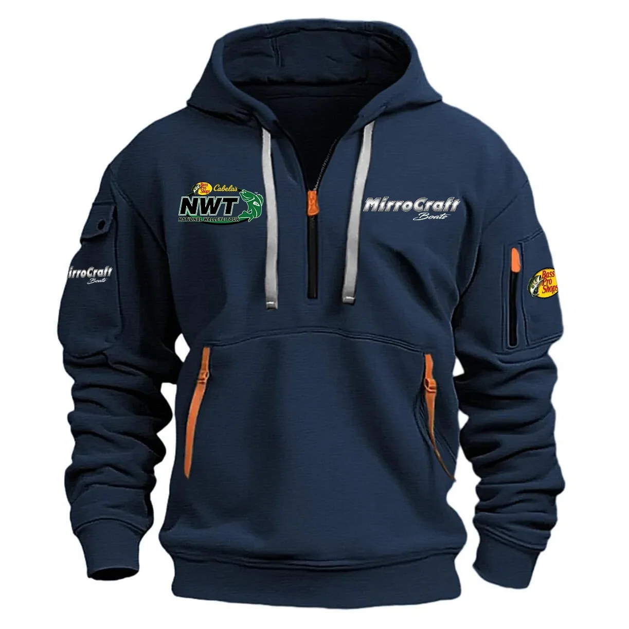 Mirrocraft National Walleye Tour Half Zipper Hoodie HCAH11501MCNW – Mirrocraft National Walleye Tour Hoodie