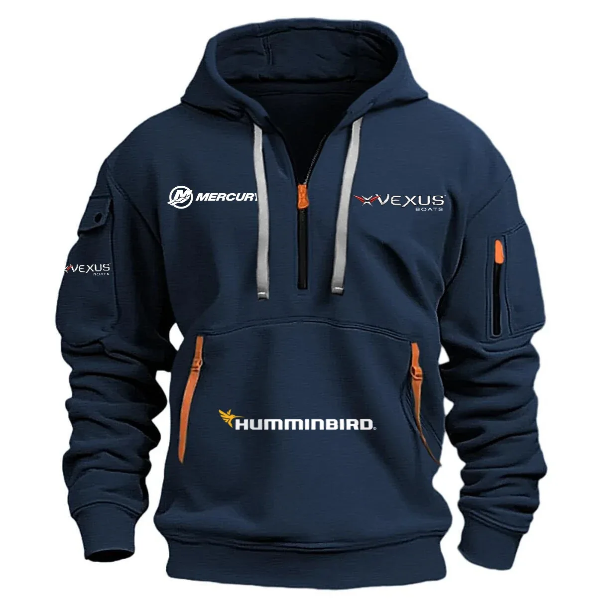 Vexus Mercury Humminbird Exclusive Logo Half Zipper Hoodie HCAH11501MVBHU – Vexus Mercury Humminbird Hoodie