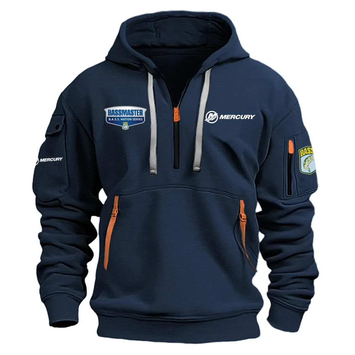 Mercury B.A.S.S. Nation Tournament Half Zipper Hoodie HCAH11501NM – Mercury B.A.S.S. Nation Tournament Hoodie