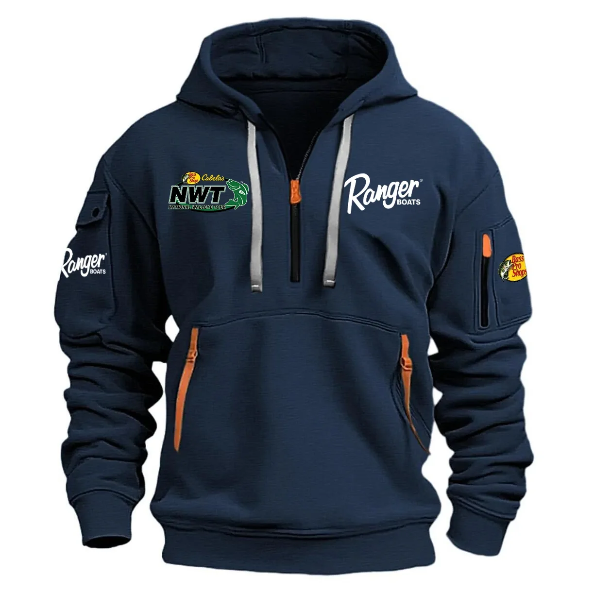 National Walleye Tour Half Zipper Hoodie HCAH11501NWRB – National Walleye Tour Hoodie