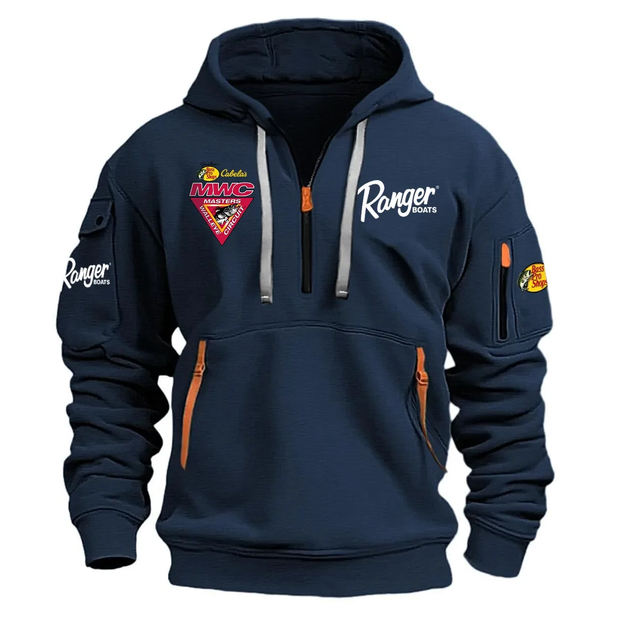 Masters Walleye Circuit Half Zipper Hoodie HCAH11501RBMW – Masters Walleye Circuit Hoodie