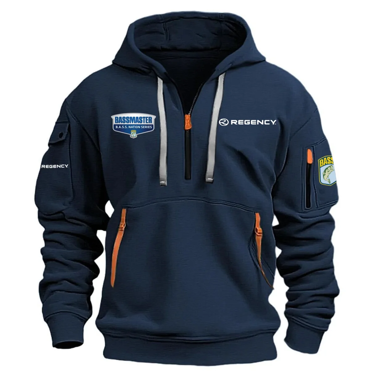 B.A.S.S. Nation Tournament Half Zipper Hoodie HCAH11501REN – B.A.S.S. Nation Tournament Hoodie