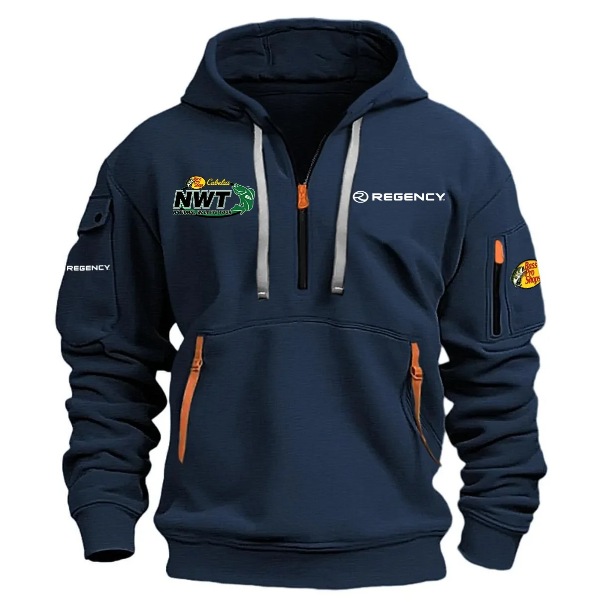 National Walleye Tour Half Zipper Hoodie HCAH11501RENW – National Walleye Tour Hoodie