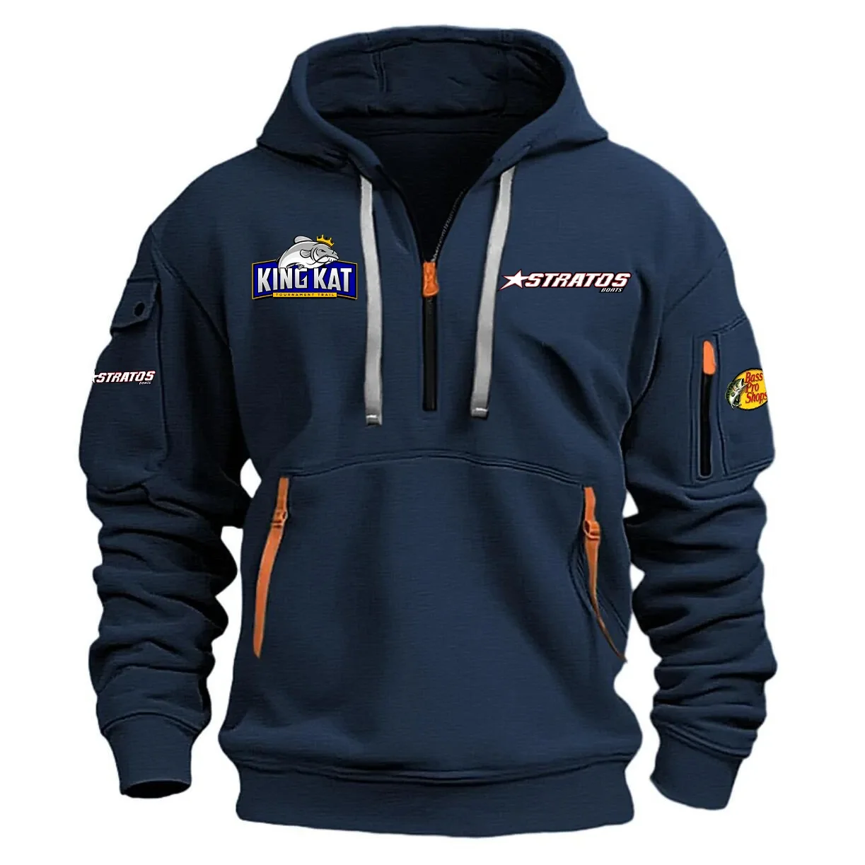 Stratos KingKat Tournament Half Zipper Hoodie HCAH11501SAKK – Stratos KingKat Tournament Hoodie