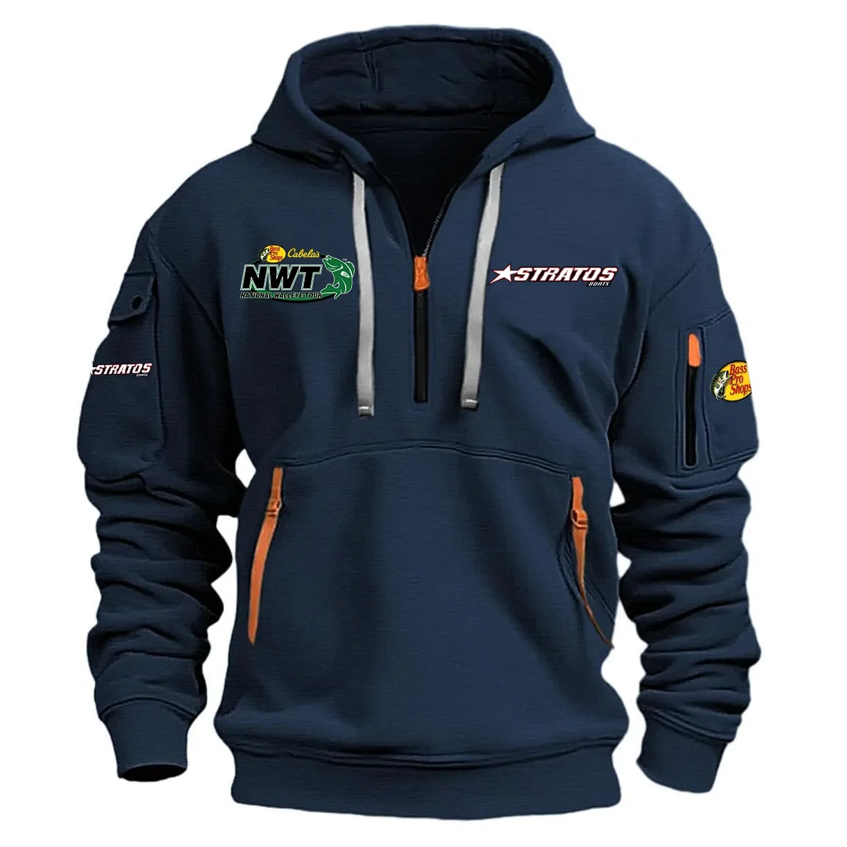 Stratos National Walleye Tour Half Zipper Hoodie HCAH11501SANW – Stratos National Walleye Tour Hoodie