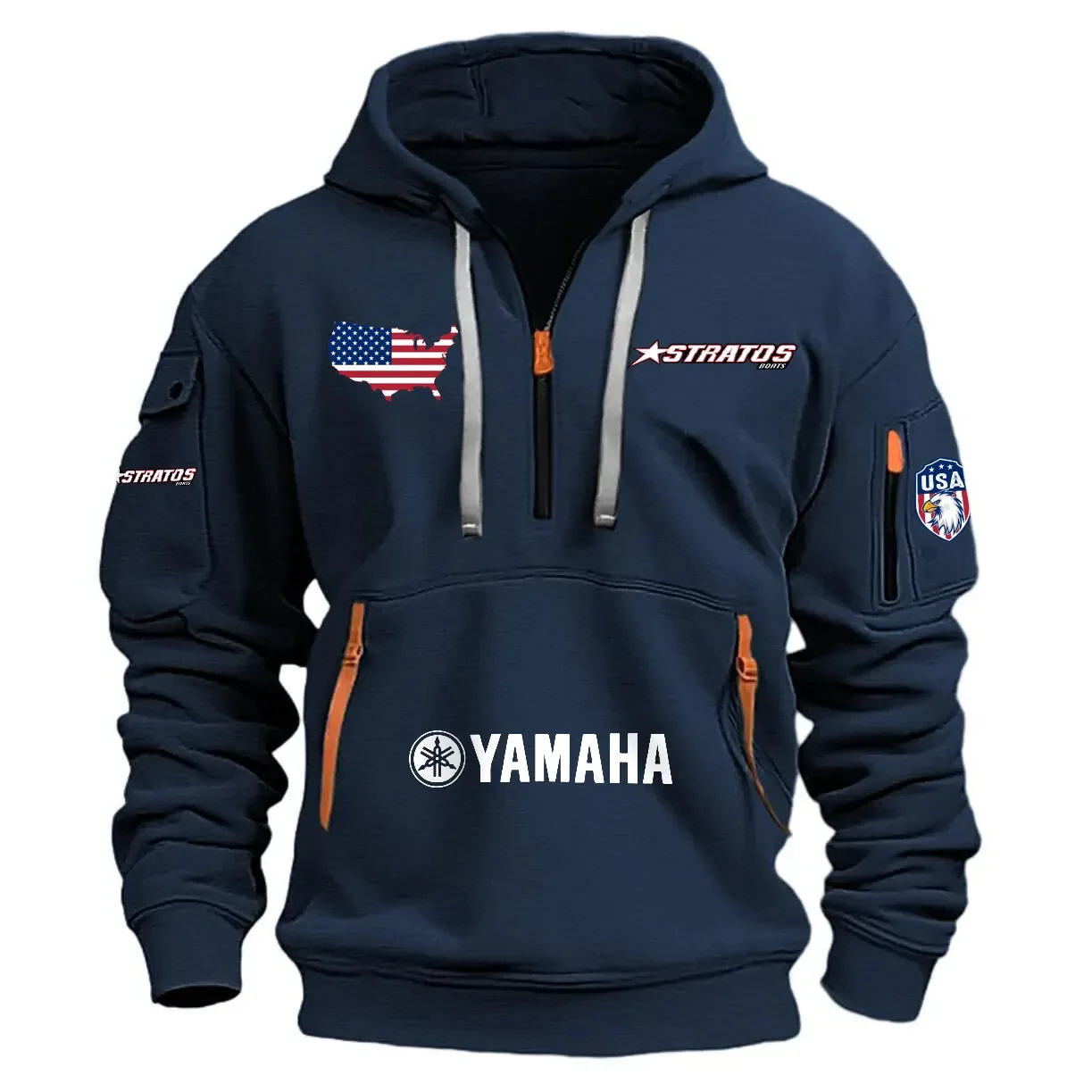 Stratos Yamaha Exclusive Logo Half Zipper Hoodie HCAH11501SAYUS – Stratos Yamaha Hoodie Stratos Yamaha Exclusive Logo Half Zipper Hoodie HCAH11501SAYUS – Stratos Yamaha Hoodie