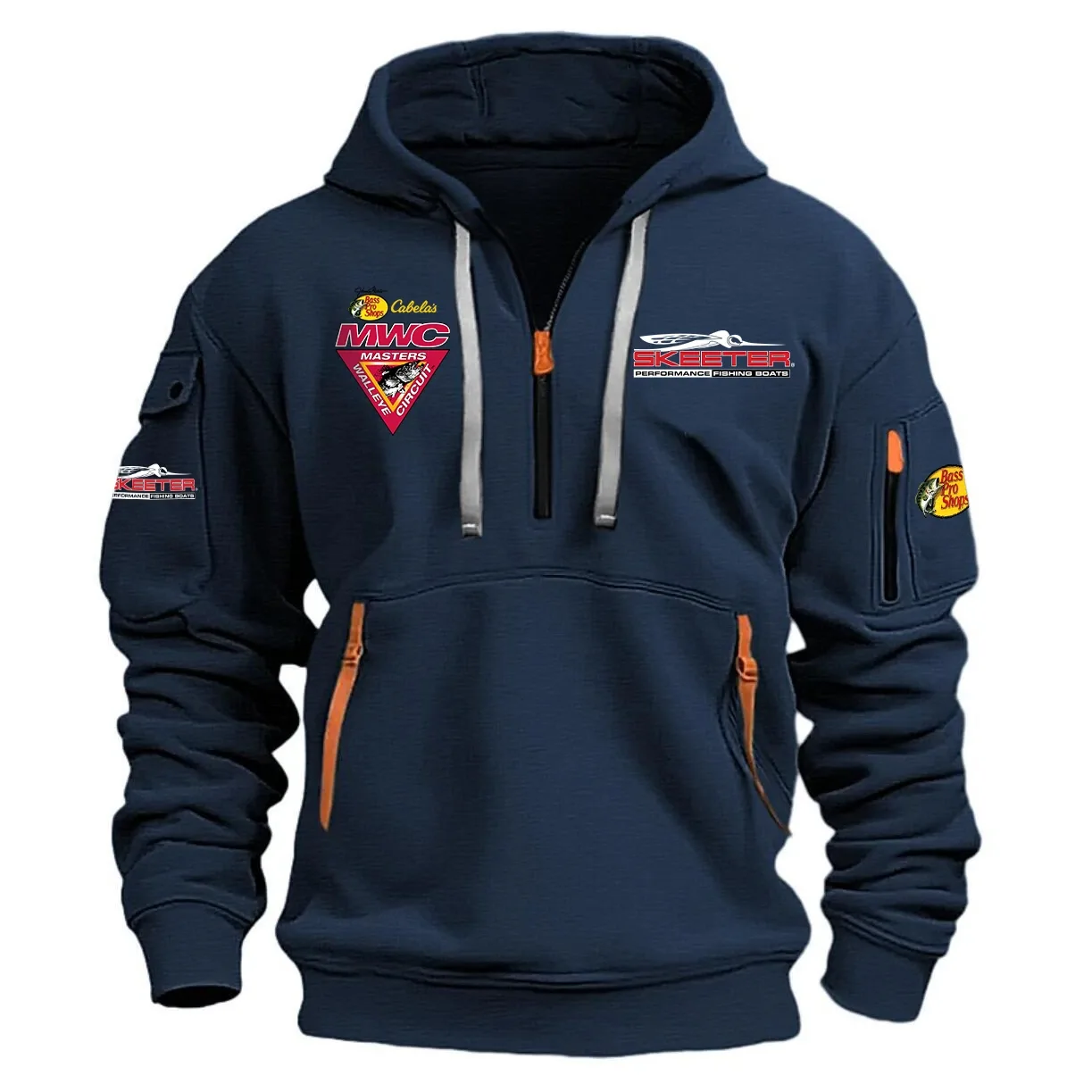 Skeeter Masters Walleye Circuit Half Zipper Hoodie HCAH11501STMW – Skeeter Masters Walleye Circuit Hoodie