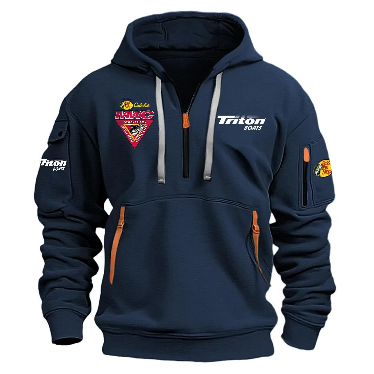 Masters Walleye Circuit Half Zipper Hoodie HCAH11501TBMW – Masters Walleye Circuit Hoodie