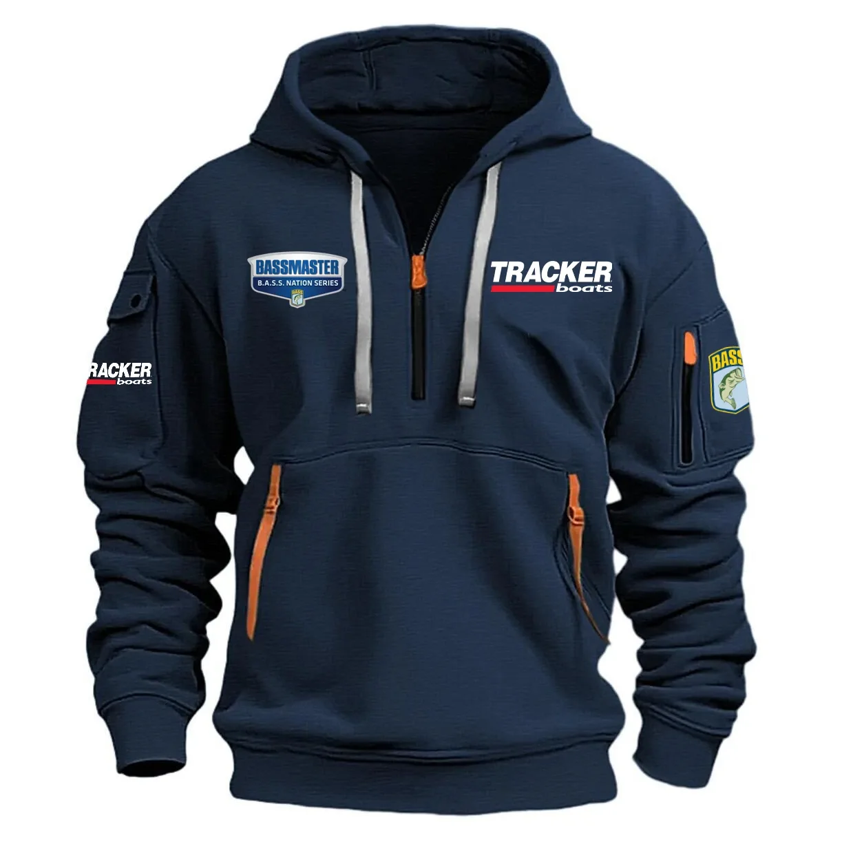 B.A.S.S. Nation Tournament Half Zipper Hoodie HCAH11501TRN – B.A.S.S. Nation Tournament Hoodie