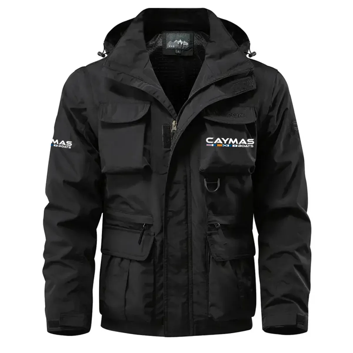Caymas Exclusive Logo Waterproof Multi Pocket Jacket Detachable Hood and Sleeves HCPDMPJ529CBZ – Caymas Gift