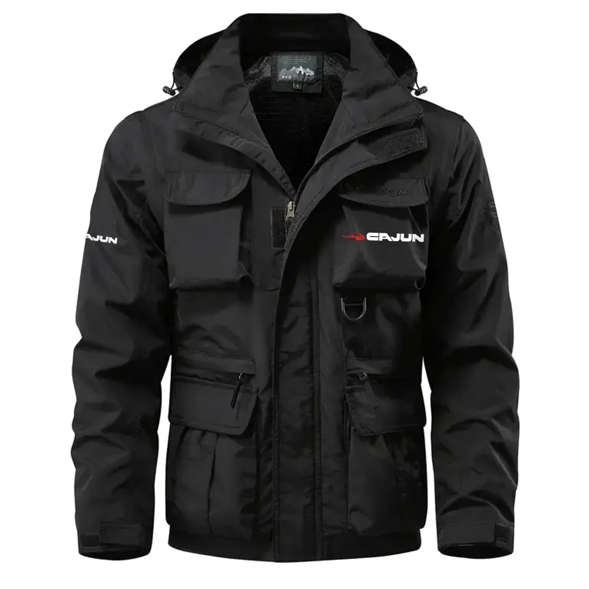 Cajun Exclusive Logo Waterproof Multi Pocket Jacket Detachable Hood and Sleeves HCPDMPJ529CJZ – Cajun Gift