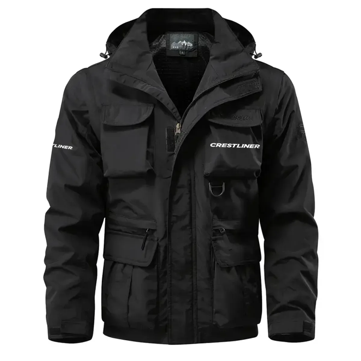 Crestliner Exclusive Logo Waterproof Multi Pocket Jacket Detachable Hood and Sleeves HCPDMPJ529CLZ – Crestliner Gift