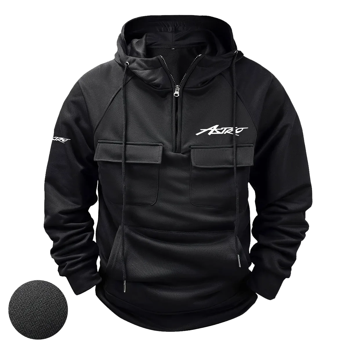Astro Exclusive Logo Tactical Quarter Zip Hoodie HCPDTQH8ASZ – Astro Gift