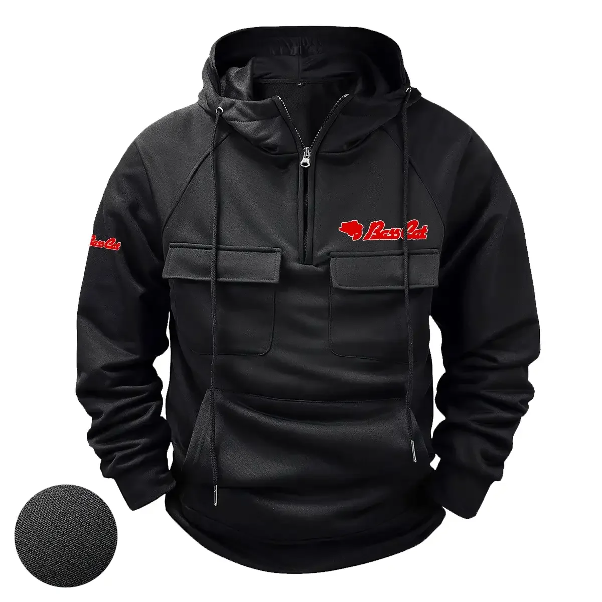 Bass Cat Exclusive Logo Tactical Quarter Zip Hoodie HCPDTQH8BCZ – Bass Cat Gift Bass Cat Exclusive Logo Tactical Quarter Zip Hoodie HCPDTQH8BCZ – Bass Cat Gift