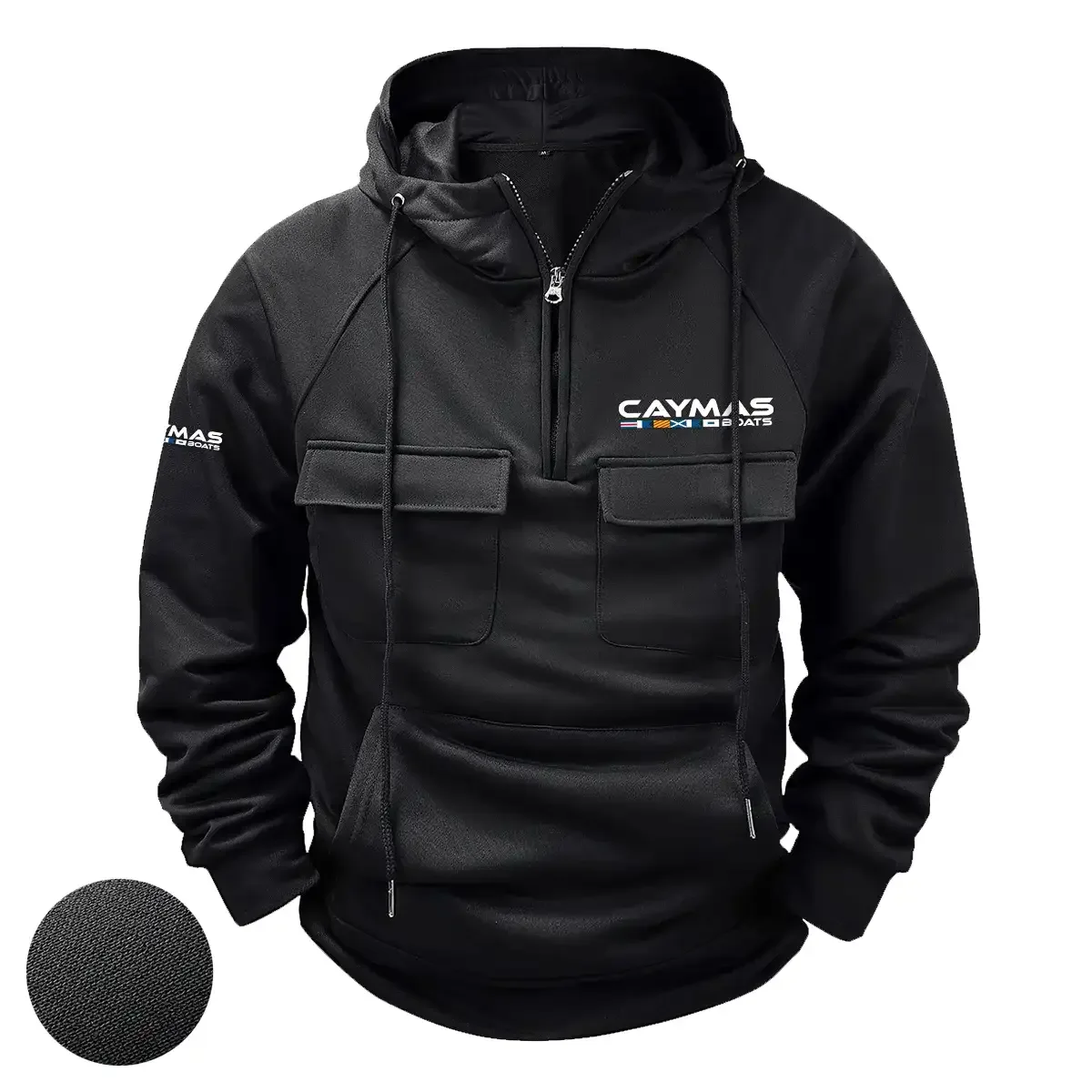 Caymas Exclusive Logo Tactical Quarter Zip Hoodie HCPDTQH8CBZ – Caymas Gift