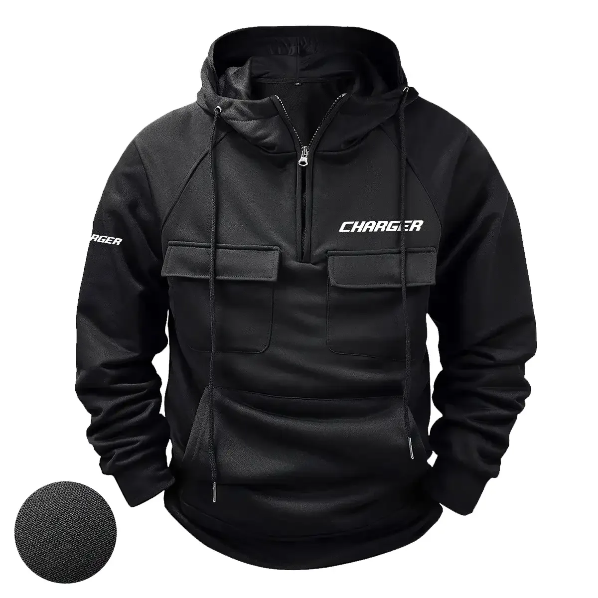 Charger Exclusive Logo Tactical Quarter Zip Hoodie HCPDTQH8CGZ – Charger Gift Charger Exclusive Logo Tactical Quarter Zip Hoodie HCPDTQH8CGZ – Charger Gift