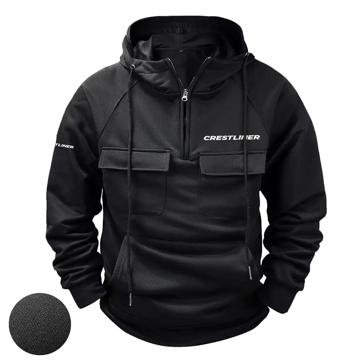 Crestliner Exclusive Logo Tactical Quarter Zip Hoodie HCPDTQH8CLZ – Crestliner Gift