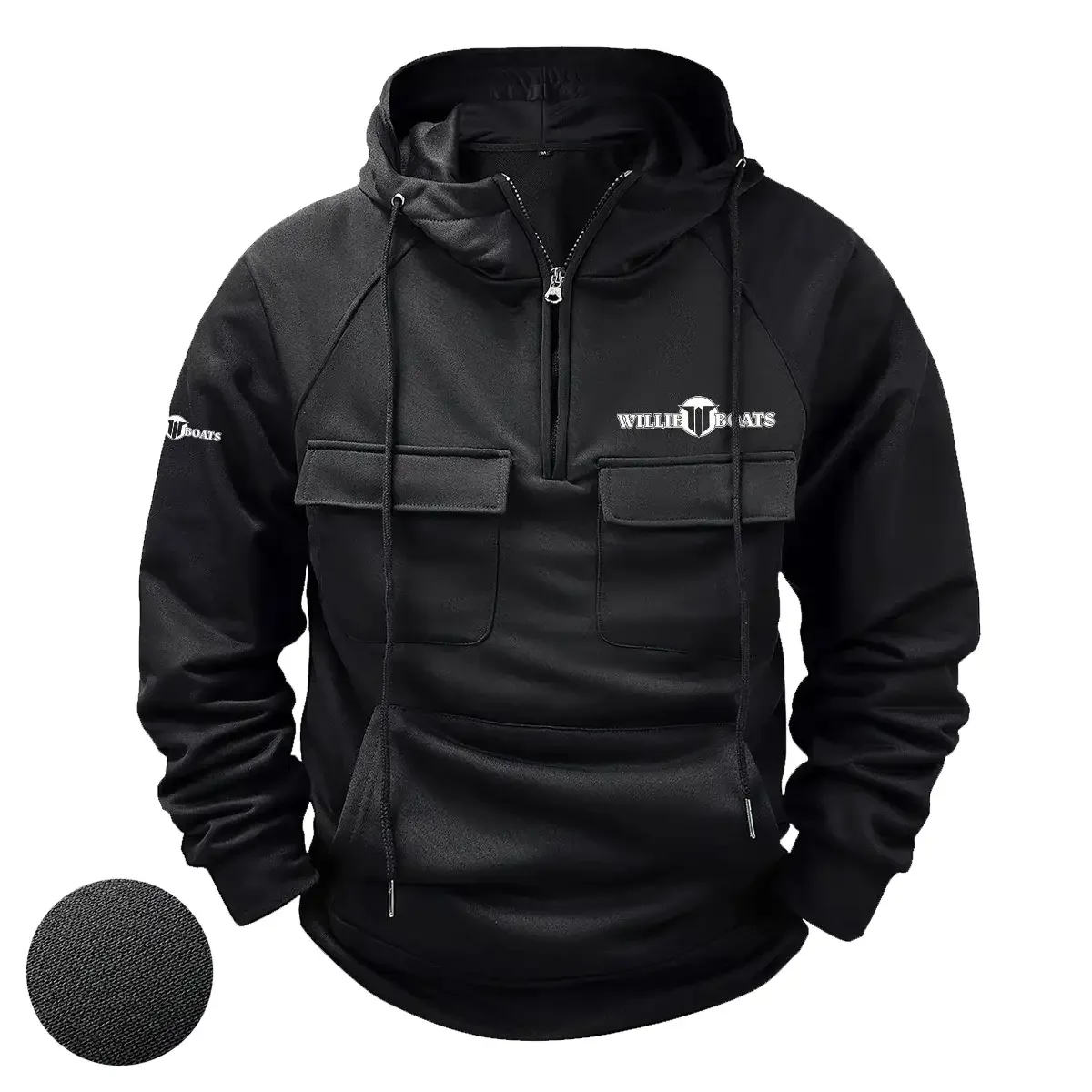Willie Exclusive Logo Tactical Quarter Zip Hoodie HCPDTQH8WIZ – Willie Gift