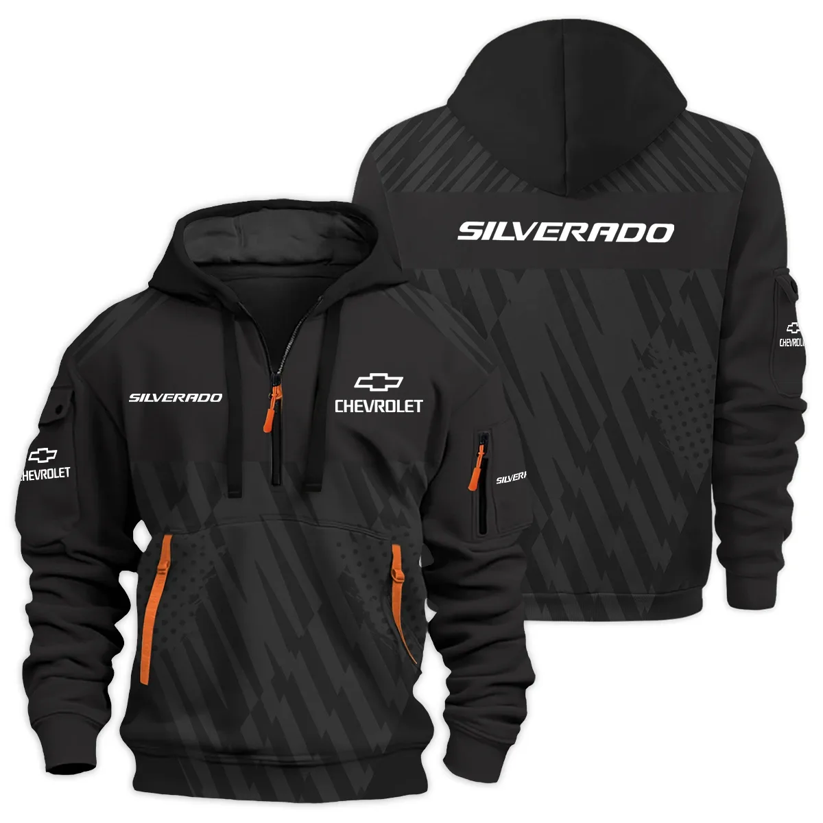 Chevrolet Silverado Trail Boss Exclusive Logo Half Zipper Hoodie HTHHZ02CECST – Chevrolet Silverado Trail Boss Hoodie