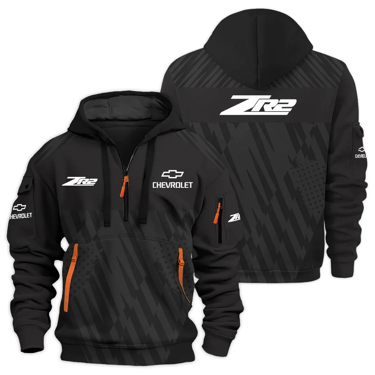 Chevrolet Colorado ZR2 Exclusive Logo Half Zipper Hoodie HTHHZ02CECZR – Chevrolet Colorado ZR2 Hoodie