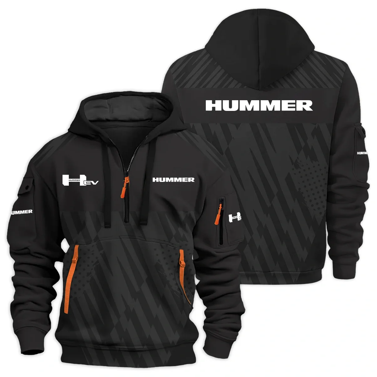 Hummer EV Exclusive Logo Half Zipper Hoodie HTHHZ02HUHHE – Hummer EV Hoodie