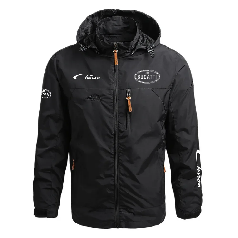 Bugatti Chiron Waterproof Outdoor Jacket Detachable Hood Windbreaker HTWOJBGCHI – Bugatti Jacket