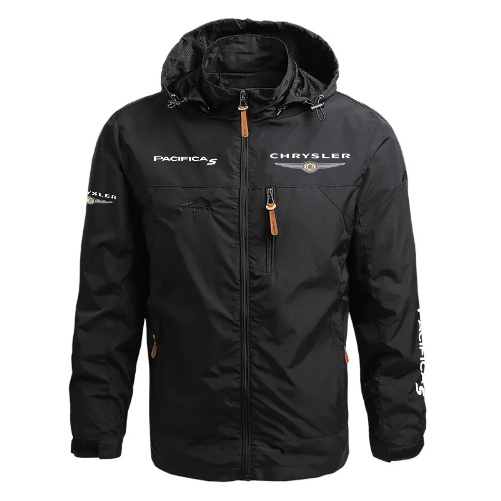 Chrysler Pacifica Waterproof Outdoor Jacket Detachable Hood Windbreaker HTWOJCSPAC – Chrysler Jacket