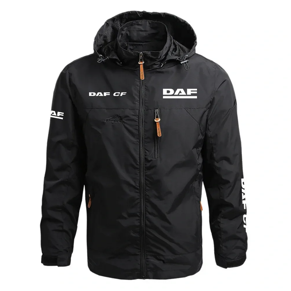 DAF CF Waterproof Outdoor Jacket Detachable Hood Windbreaker HTWOJDACF – DAF Jacket