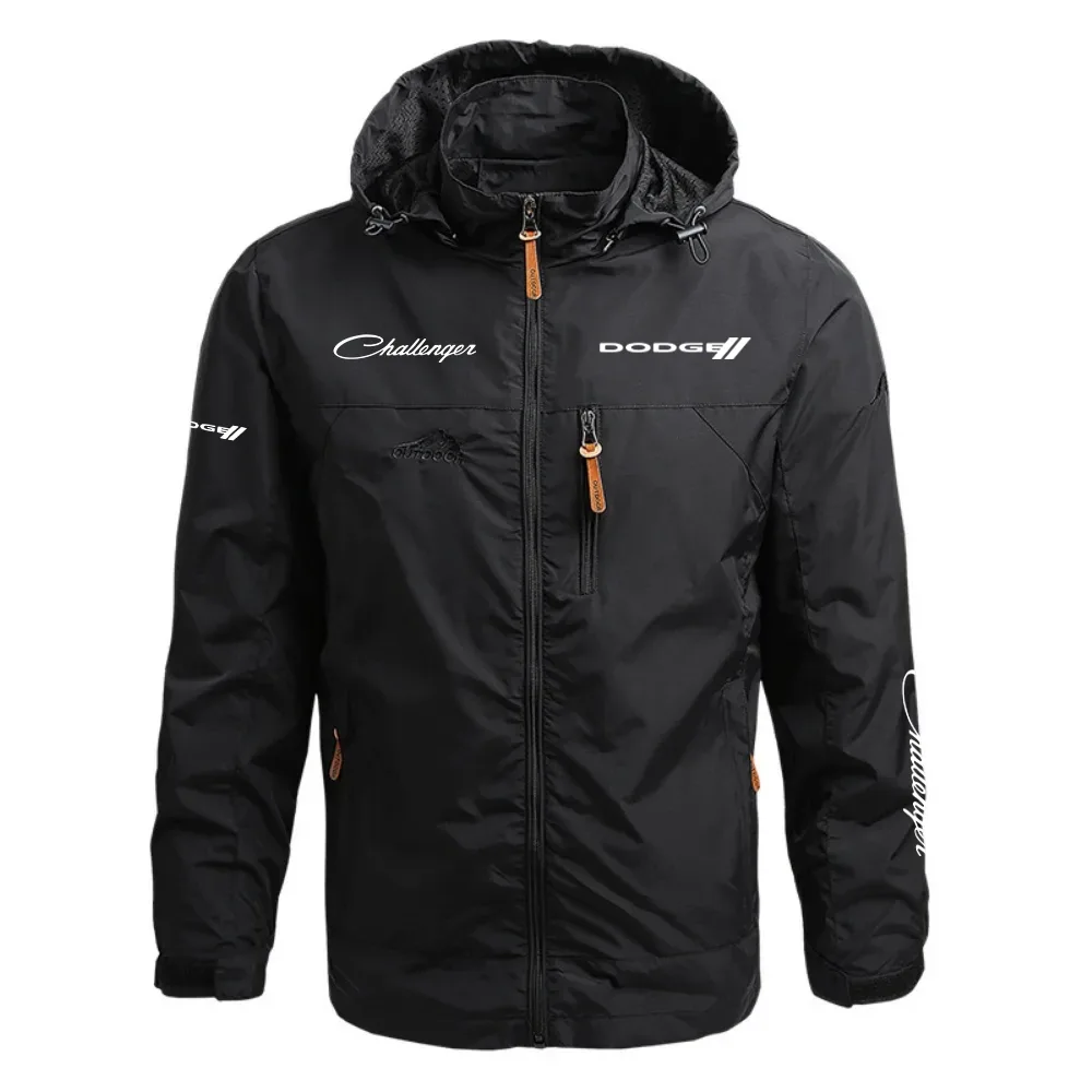 Dodge Challenger Waterproof Outdoor Jacket Detachable Hood Windbreaker HTWOJDDCLR – Dodge Jacket