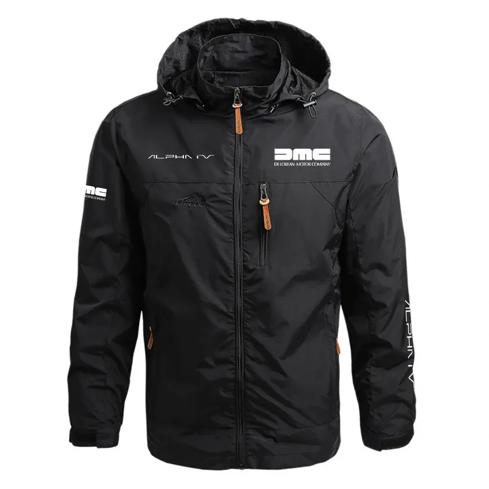 DeLorean Alpha4 Waterproof Outdoor Jacket Detachable Hood Windbreaker HTWOJDLAL4 – DeLorean Jacket