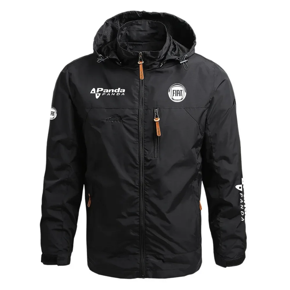 Fiat Panda Waterproof Outdoor Jacket Detachable Hood Windbreaker HTWOJFTPAN – Fiat Jacket