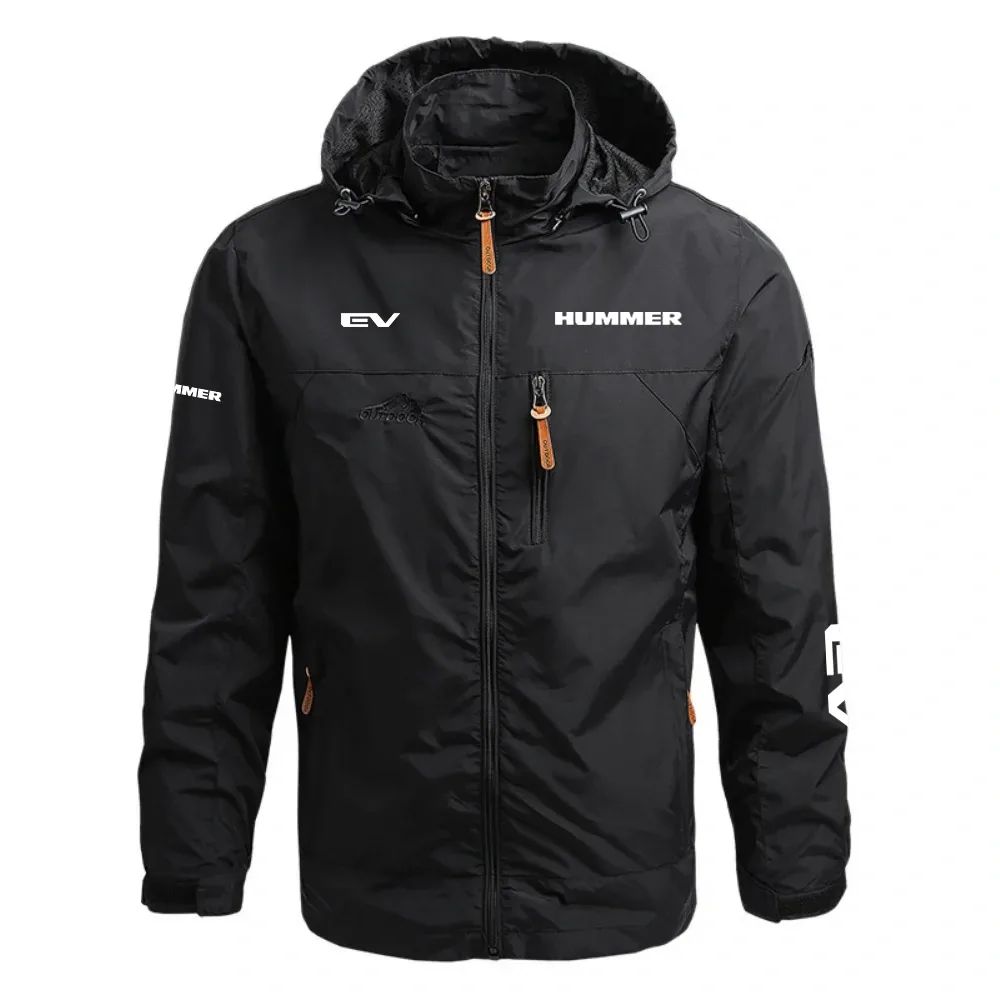 Hummer EV Waterproof Outdoor Jacket Detachable Hood Windbreaker HTWOJHUEV – Hummer Jacket