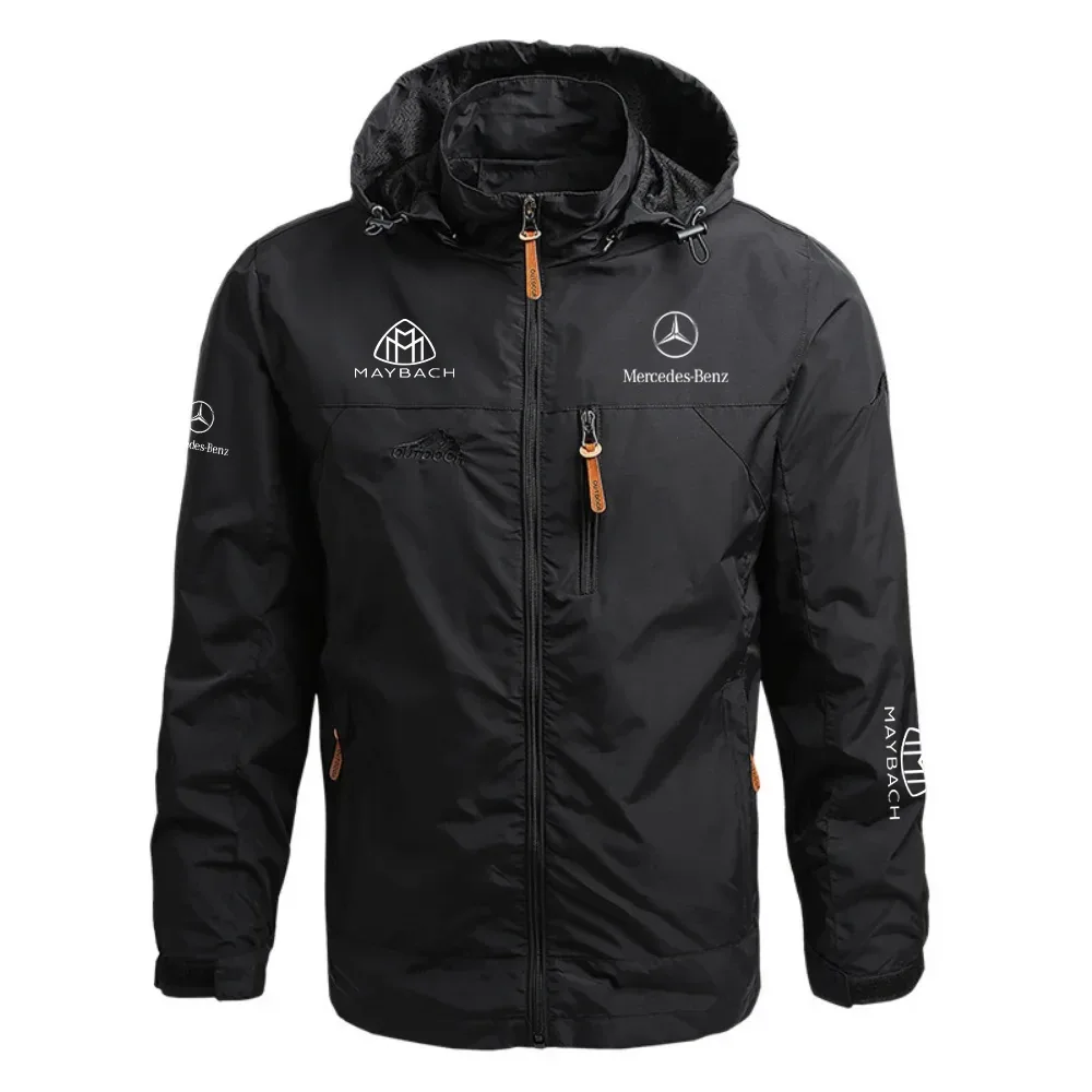 Mercedes-Benz Maybach Waterproof Outdoor Jacket Detachable Hood Windbreaker HTWOJMBBMB – Mercedes-Benz Jacket
