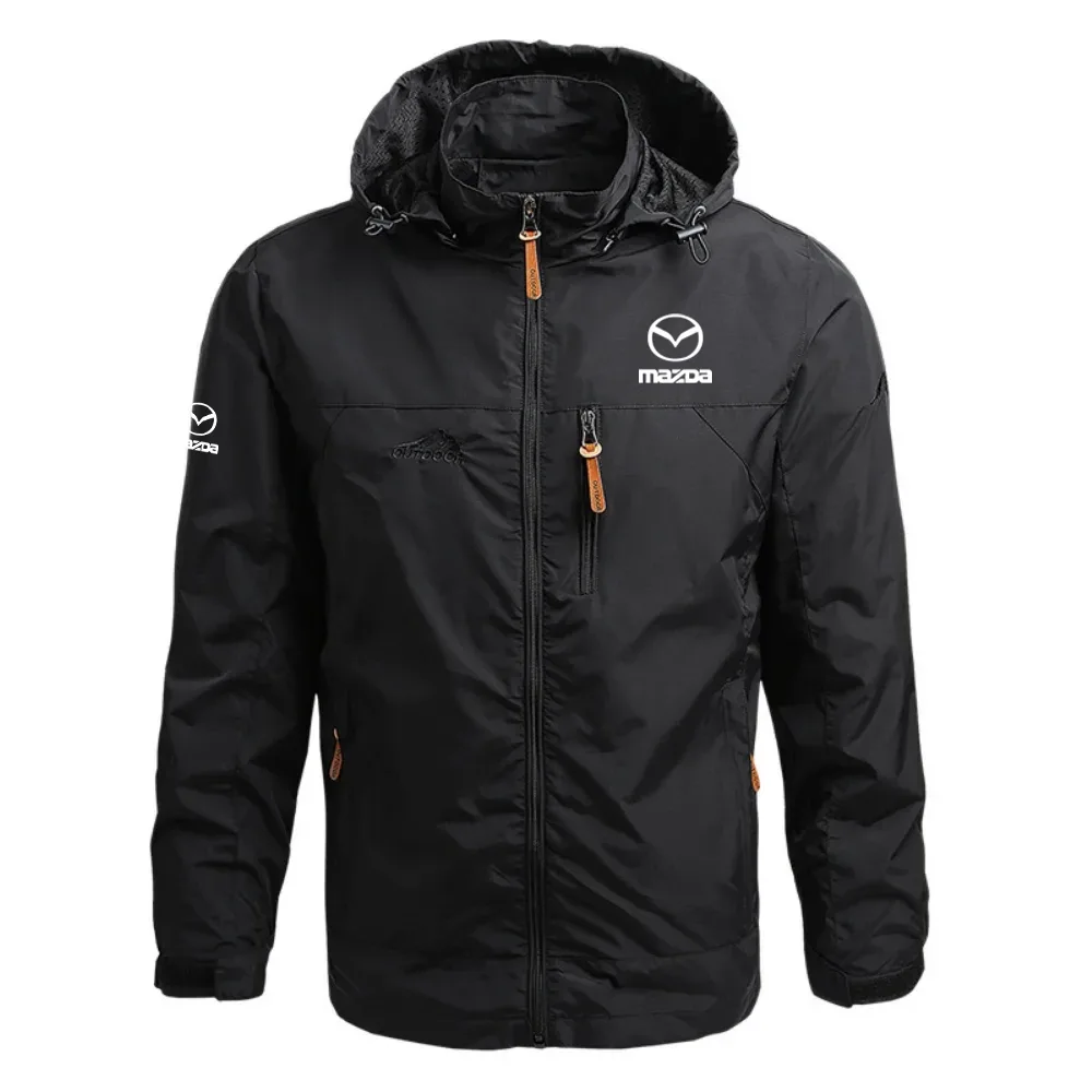 Mazda Exclusive Logo Waterproof Outdoor Jacket Detachable Hood Windbreaker HTWOJMZDZZ – Mazda Jacket