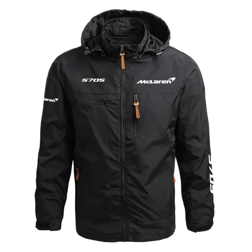 McLaren 570S Waterproof Outdoor Jacket Detachable Hood Windbreaker HTWOJMcL570S – McLaren Jacket