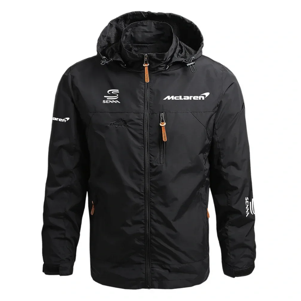 McLaren Senna Waterproof Outdoor Jacket Detachable Hood Windbreaker HTWOJMcLSEN – McLaren Jacket