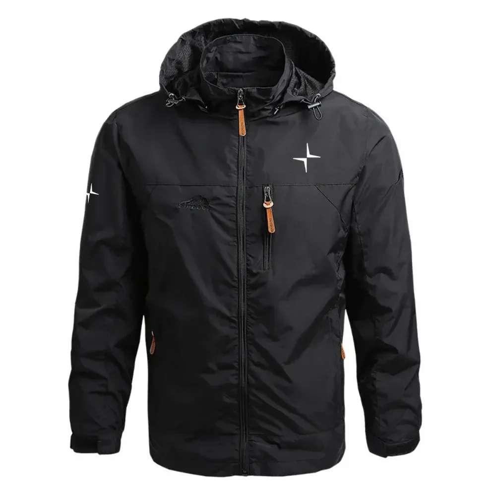 Polestar Exclusive Logo Waterproof Outdoor Jacket Detachable Hood Windbreaker HTWOJPOZZ – Polestar Jacket