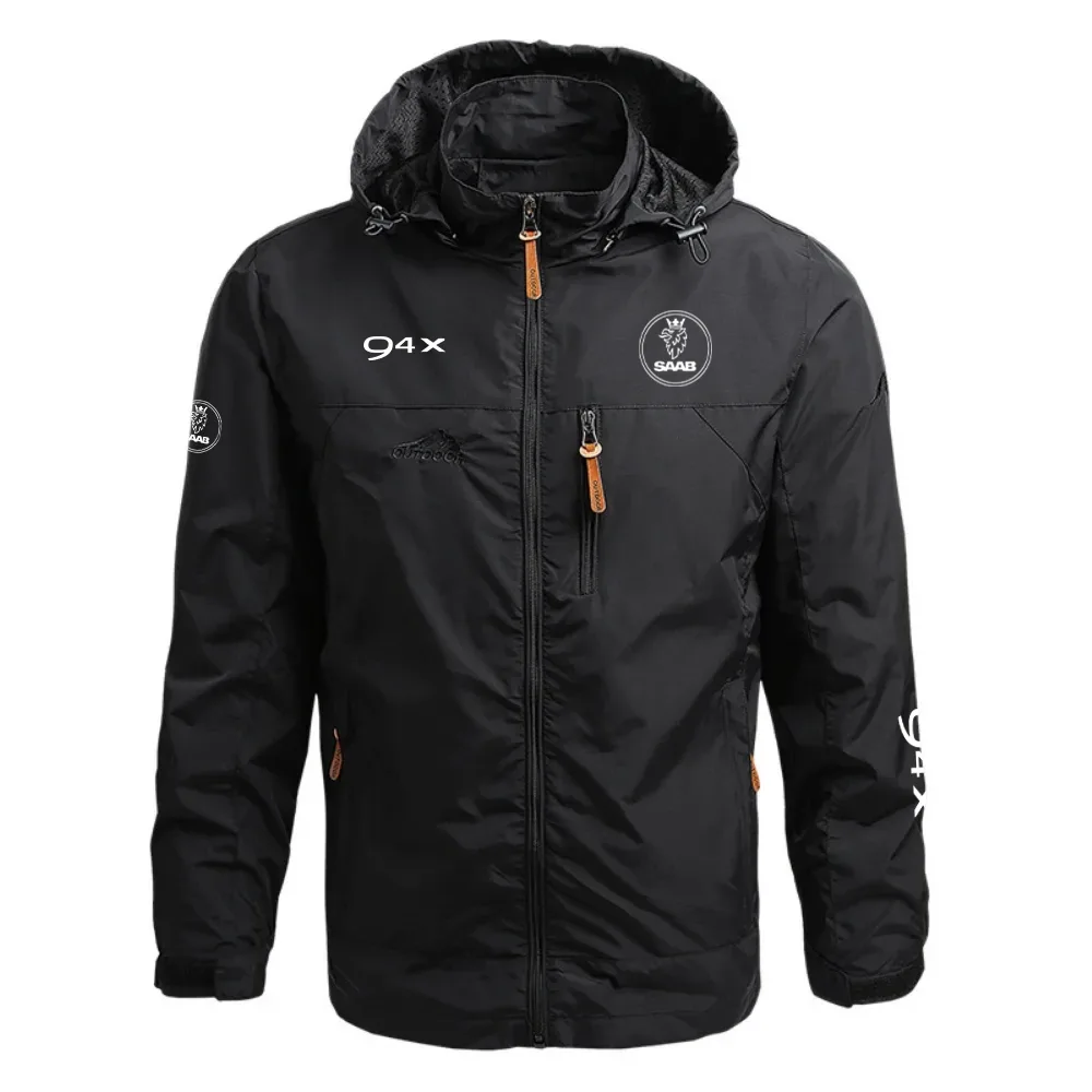 Saab 9-4X Waterproof Outdoor Jacket Detachable Hood Windbreaker HTWOJSB94X – Saab Jacket