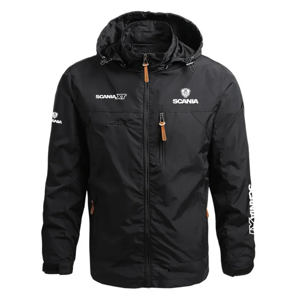 Scania XT Waterproof Outdoor Jacket Detachable Hood Windbreaker HTWOJSCXT – Scania Jacket